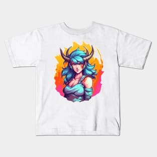 Demoness mage Kids T-Shirt